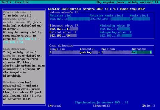 Konfiguracja DHCP - krok3