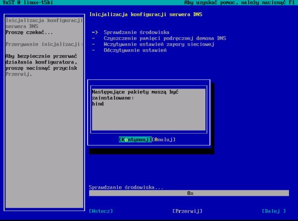 DNS - Linux SuSe 10.2 krok 2