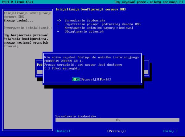 DNS - linux SUSE 10.2 krok3