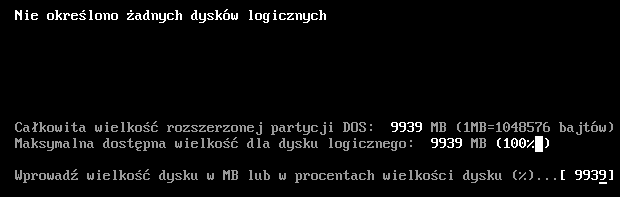 Partycjonowanie dysków - okno22